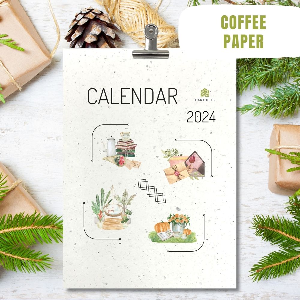 eco calendar 2024 special moments design coffee paper