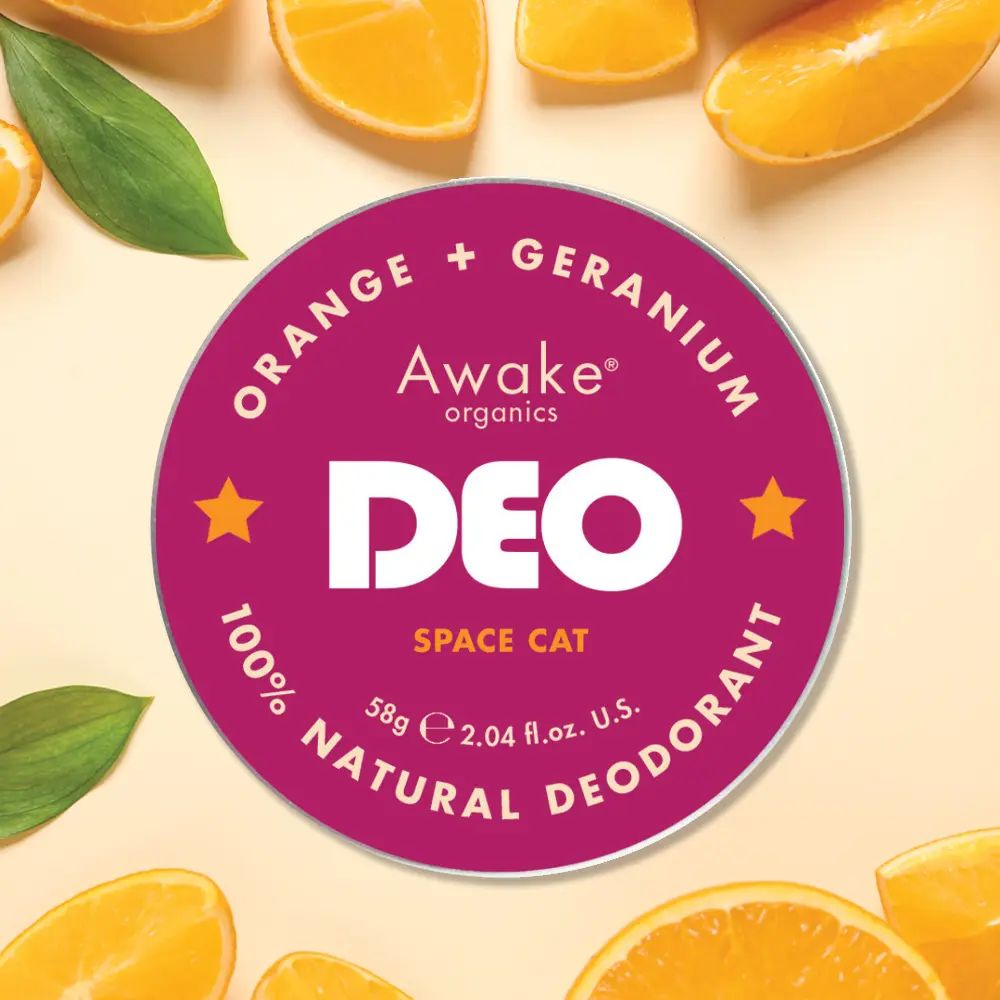 Natural Deodorant with scent of Orange and Geranium