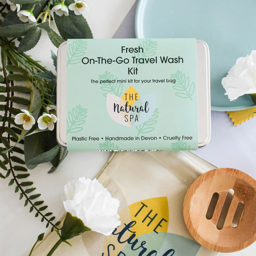 On The Go Travel Wash Kit Gift Set, The Natural Spa