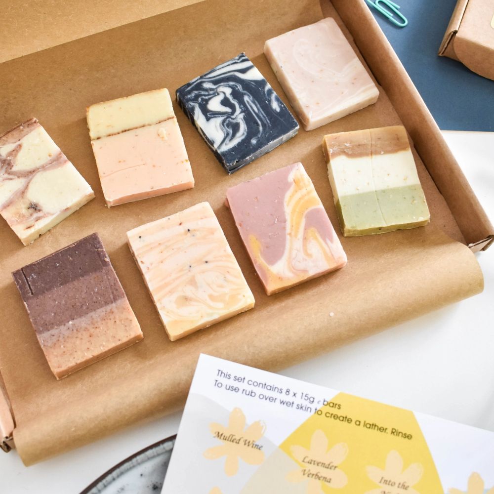 Bar Soap Letterbox Gift Set - 8 mini Soap Bars, The Natural Spa