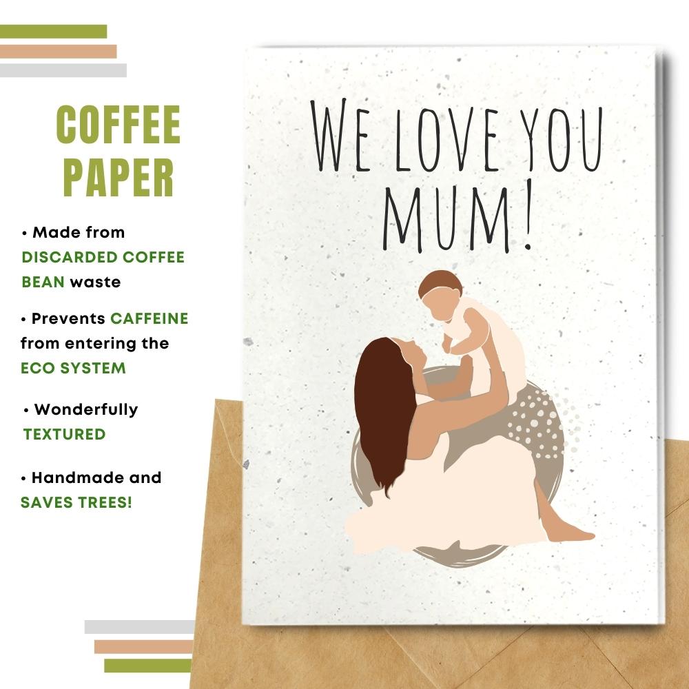 mother&#39;s day made with coffee husk