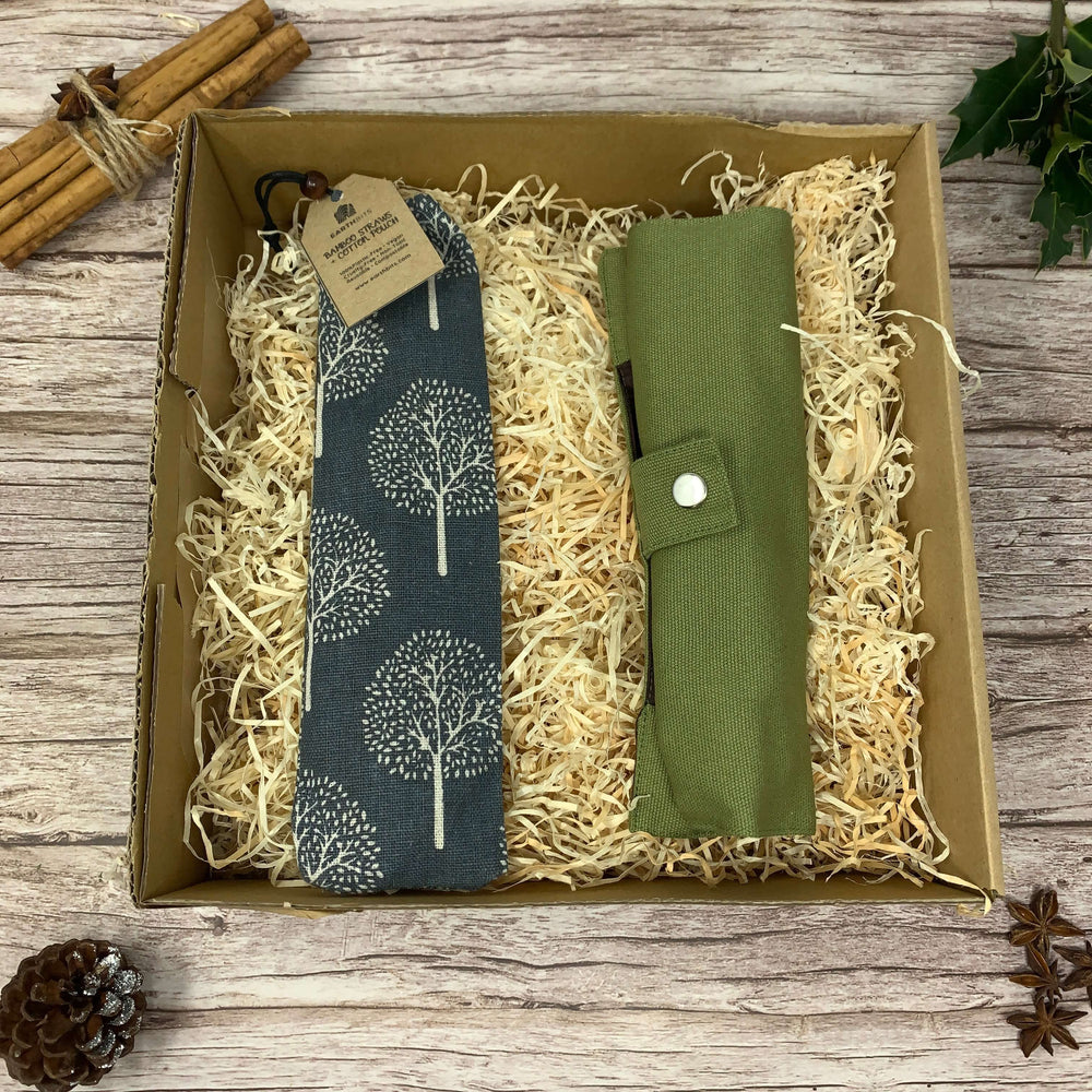Travelling Gift Set, Bamboo Cutlery and Straw Set, EarthBits