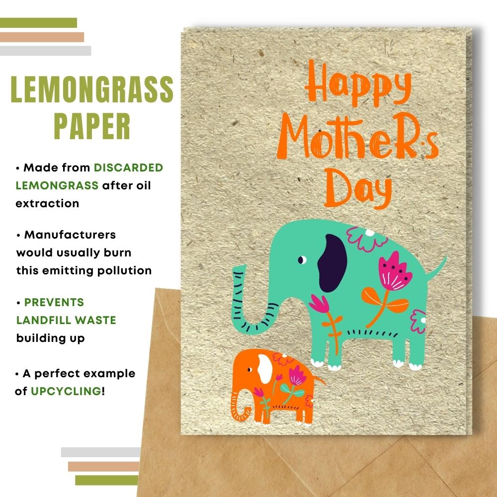 mother&#39;s day made with lemongrass paper