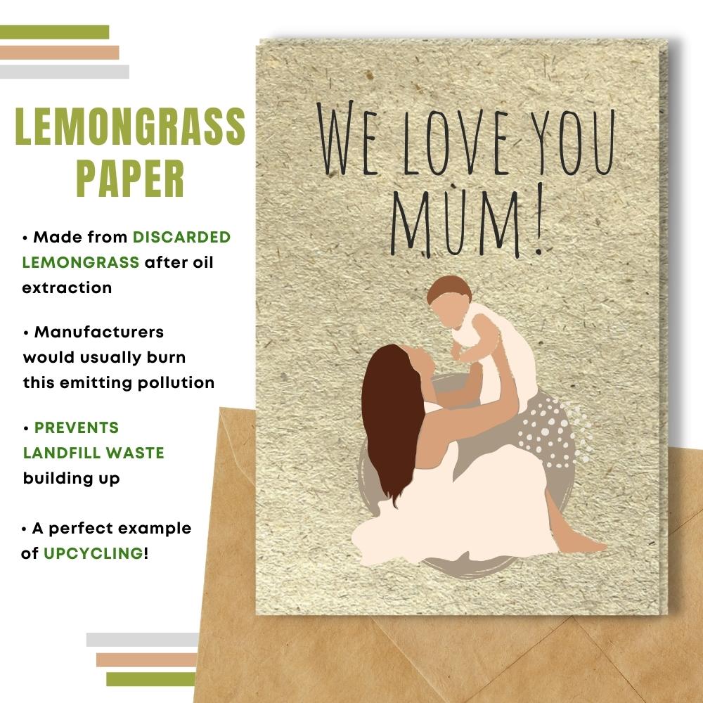 mother&#39;s day made with lemongrass paper