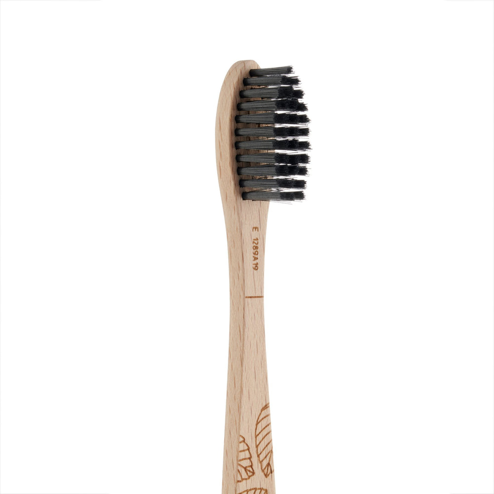 Beechwood Toothbrush, Wooden Toothbrush, Soft Bristles, Georganics