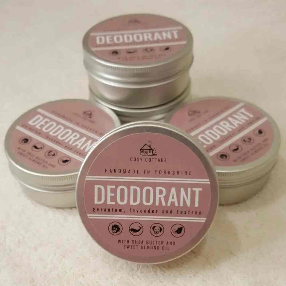 Geranium, Lavender &amp; Tea Tree Cream Deodorant, Cosy Cottage Soap