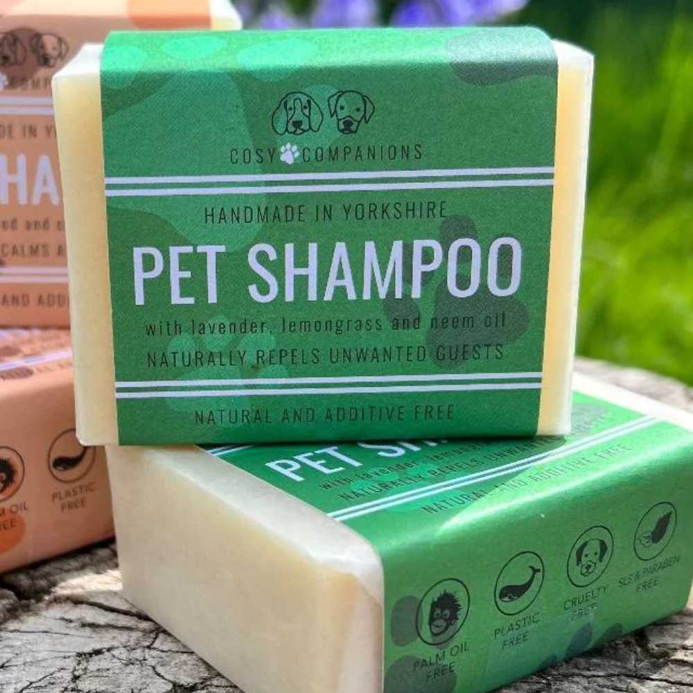 Pet Shampoo Bar, Natural Shampoo for Dogs,  Lavender Lemongrass &amp; Neem Oil