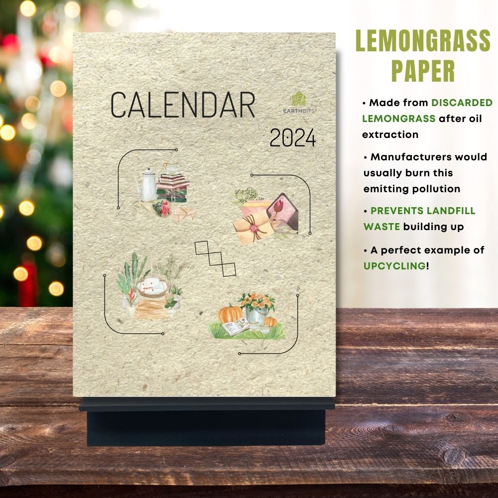 eco calendar 2024 special moments design lemongrass paper