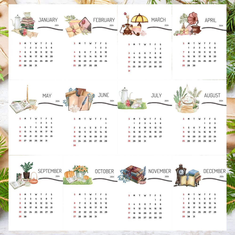 eco calendar 2024 with a special moments all designs
