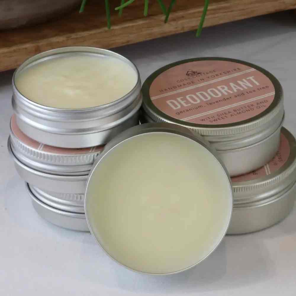 Geranium, Lavender &amp; Tea Tree Cream Deodorant, Cosy Cottage Soap