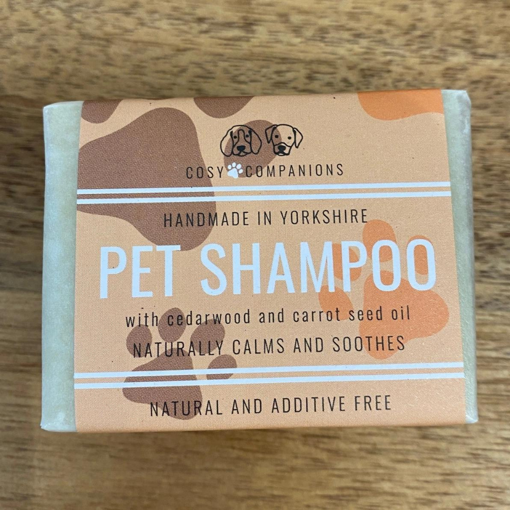 Pet Shampoo Bar, Natural Shampoo for Dogs, Cedarwood and Carrot Seed, Cosy Cottage Soap