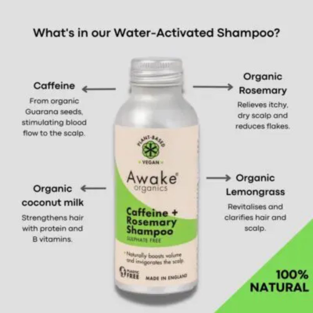 Water Activated Shampoo of Awake Organics