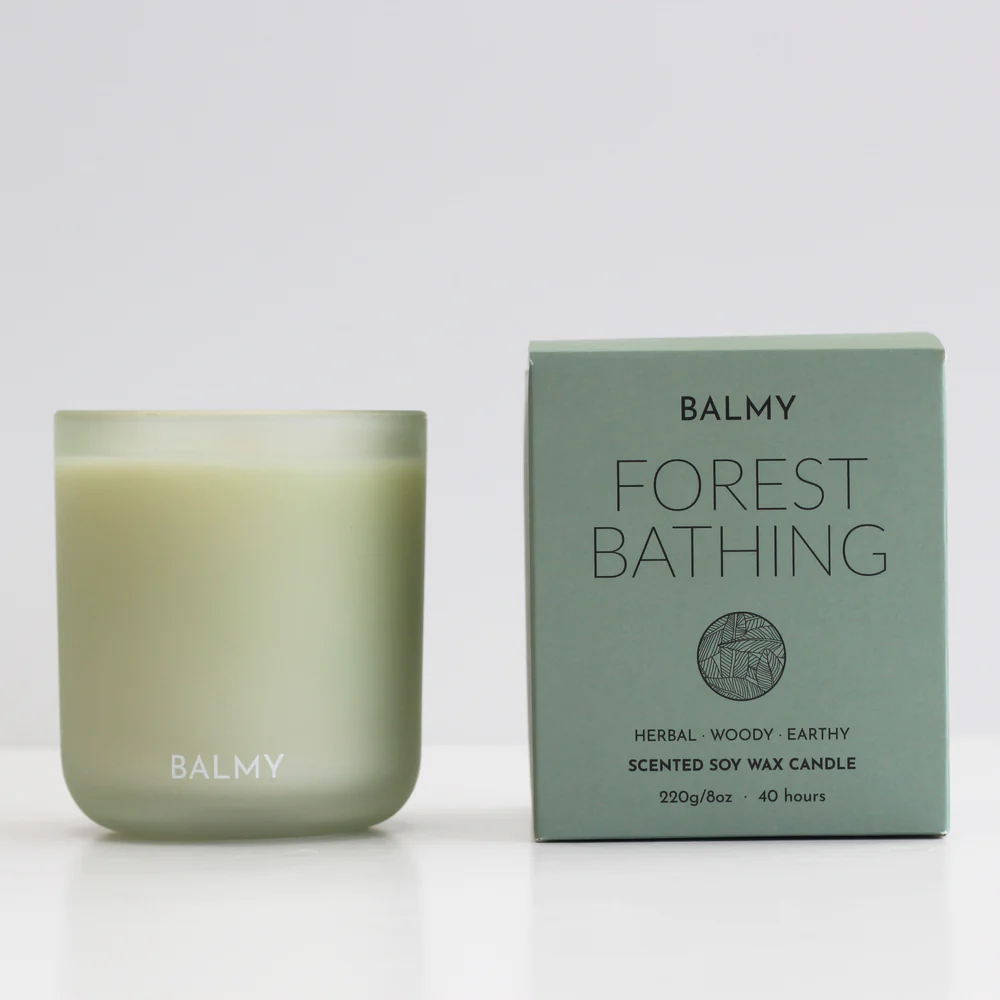 scented candle forest bathing