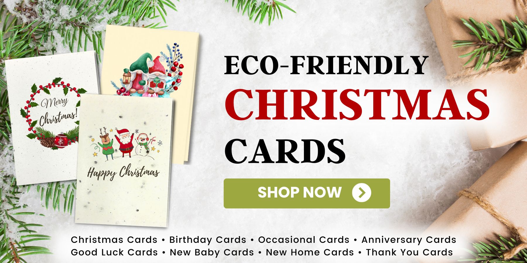 Earthbits Christmas Cards eco friendly made of seeded paper, coffee paper, elephant poo paper, tea paper, lemongrass paper, cotton paper