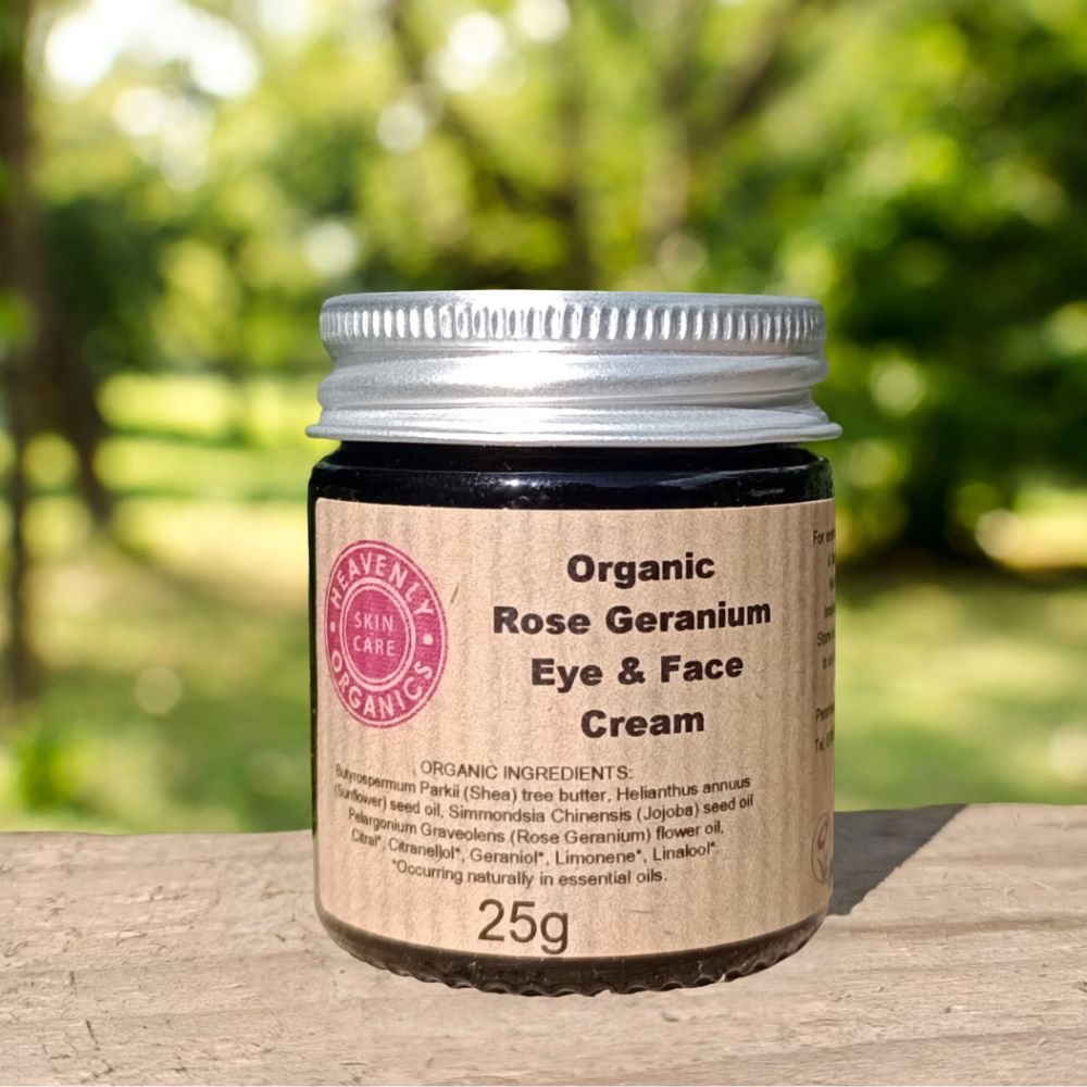 rose geranium organic face and eye cream