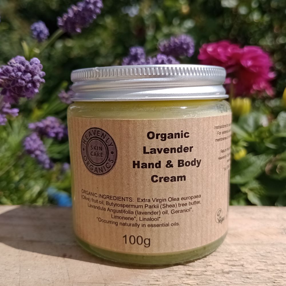organic lavender hand and body cream by heavenly organics