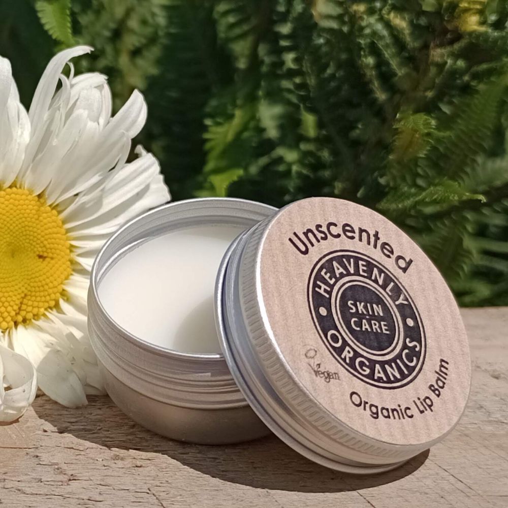 unscented lip balm by Heavenly organics