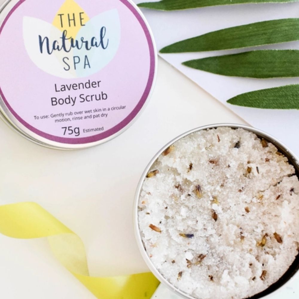 Body Scrub with the Scent of Lavender by the Natural Spa
