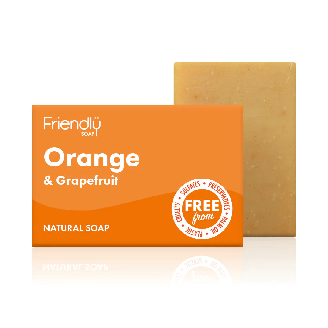 natural soap bar orange and grapefruit zero waste