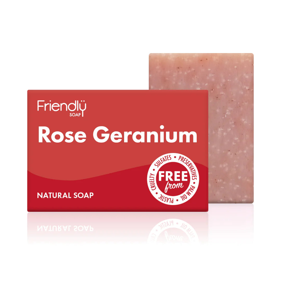 plastic free living with Rose Gernium Soap Bar