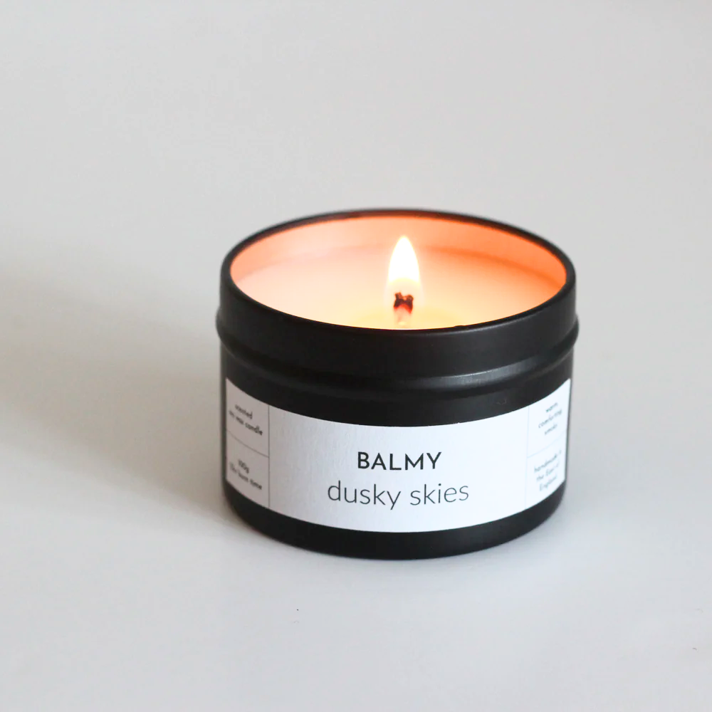 dusky skies travel scented candle 