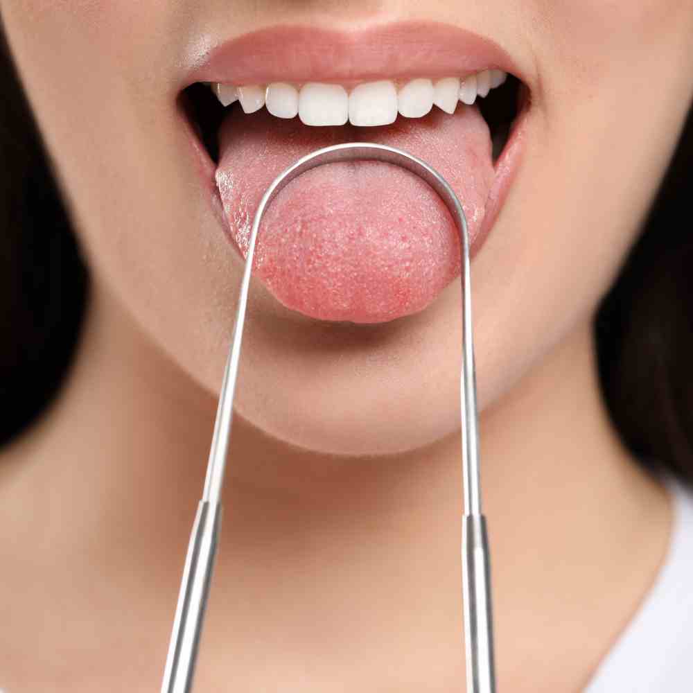 Tongue Scraper, Removes Bacteria and Fights Bad Breath and Cavities
