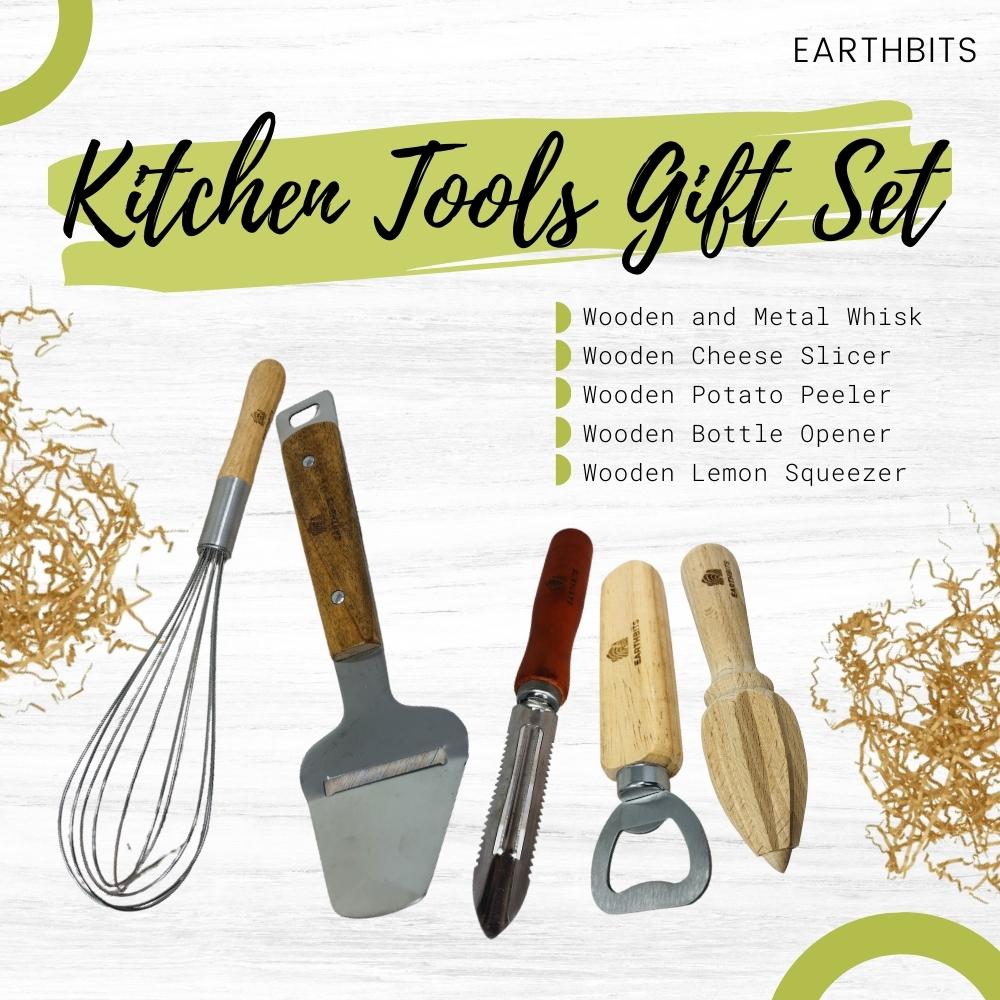 Eco Kitchen Tools Cheese Slicer, Whisk, Potato Peeler, Bottle Opener 