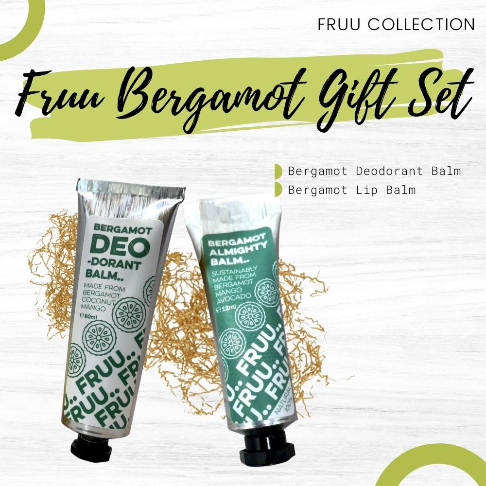 Fruu Begamot Gift Set: Deodorant Balm and Lip Balm