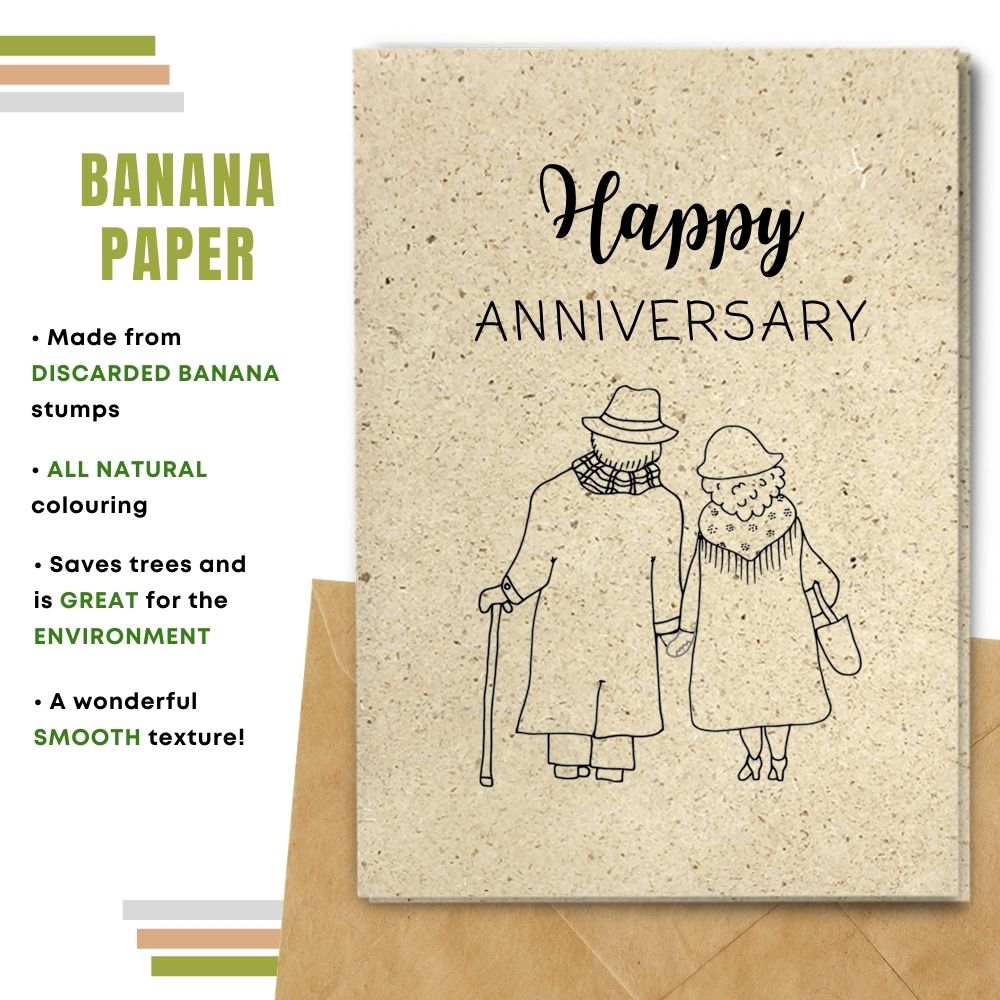 Happy Anniversary Greeting Card, Holding Hands