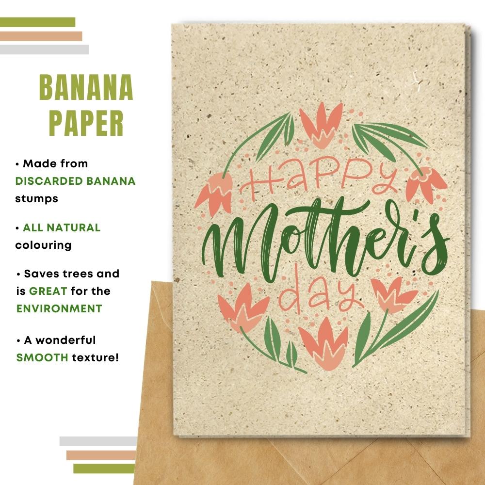 mother&#39;s day made with banana paper