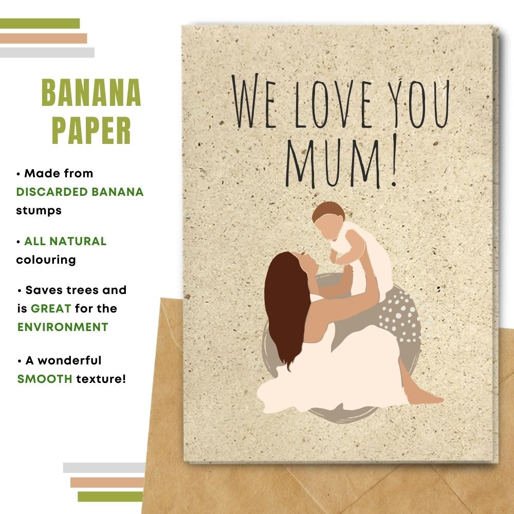 mother&#39;s day made with banana paper