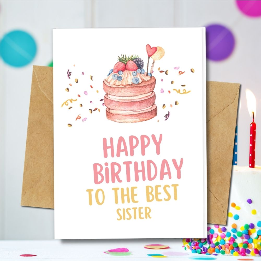 eco friendly birthday card with a cute pink design of cake they are available in different kind of eco friendly papers