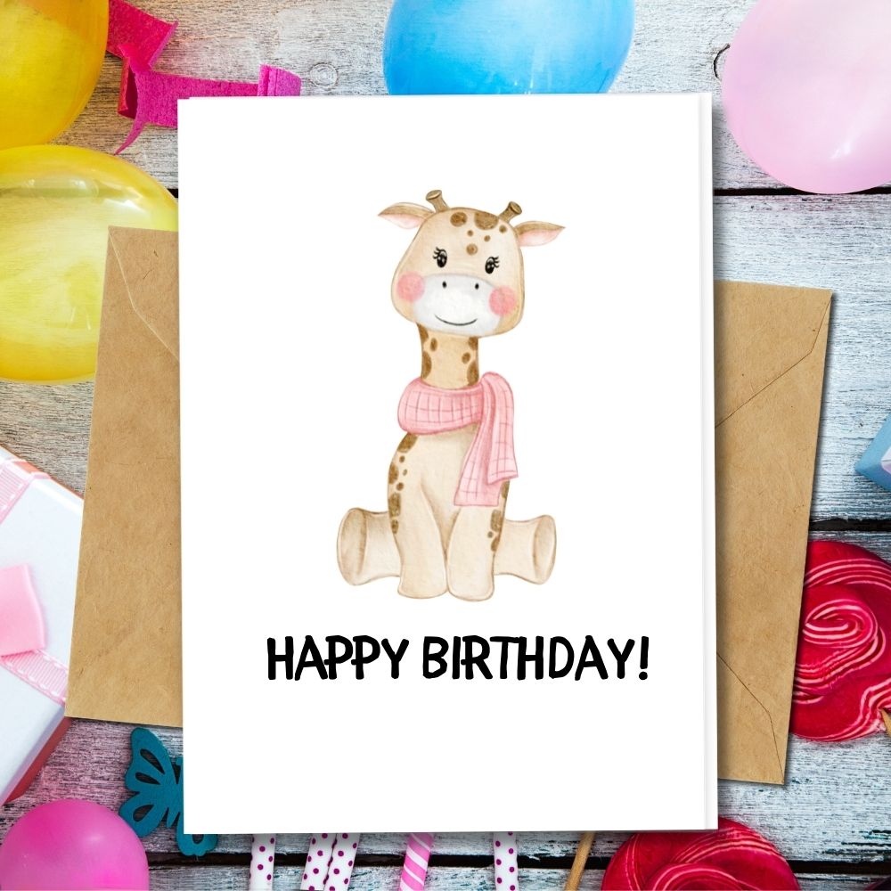 Animal Birthday Cards, Handmade Birthday Cards, 100% recycled paper
