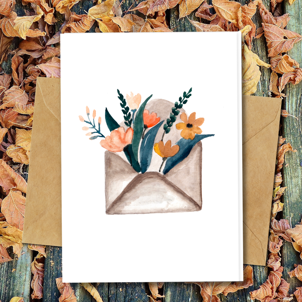 eco friendly greeting cards, flowery mail design greeting cards, handmade cards, recycled paper