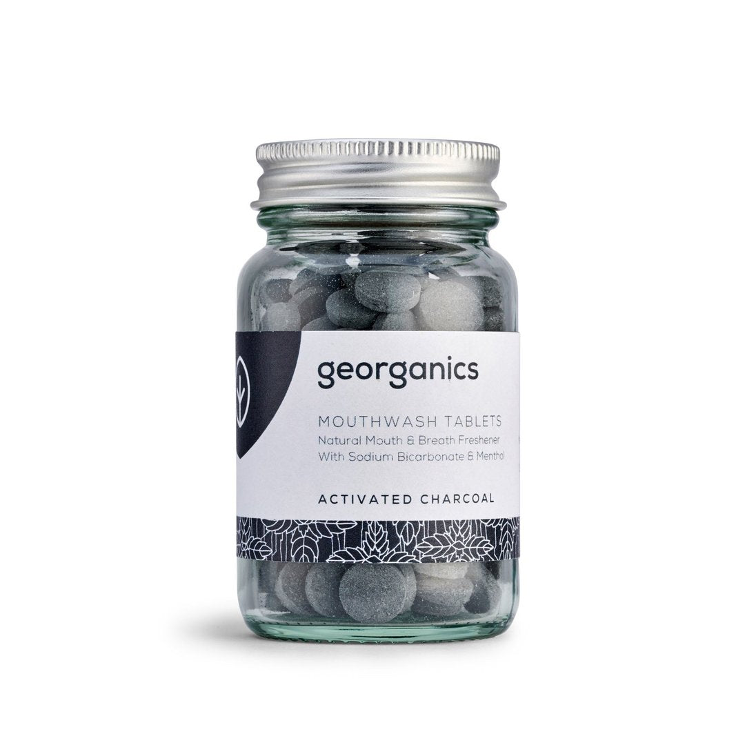 activated charcoal mouthwash tablets by georganics