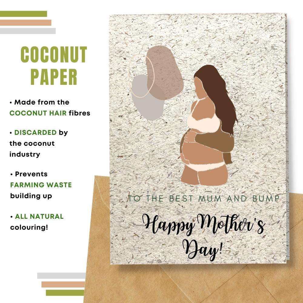 mother&#39;s day made with coconut husk
