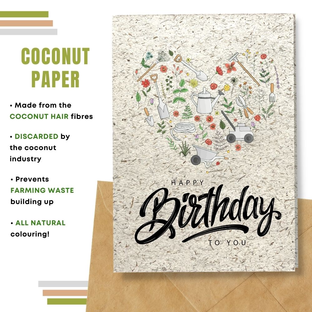 Eco Friendly Happy Birthday Card, Flower Cycle For Mum
