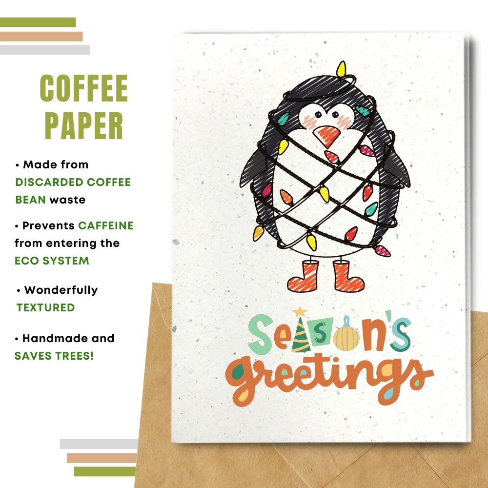 greeting card made with coffee husk