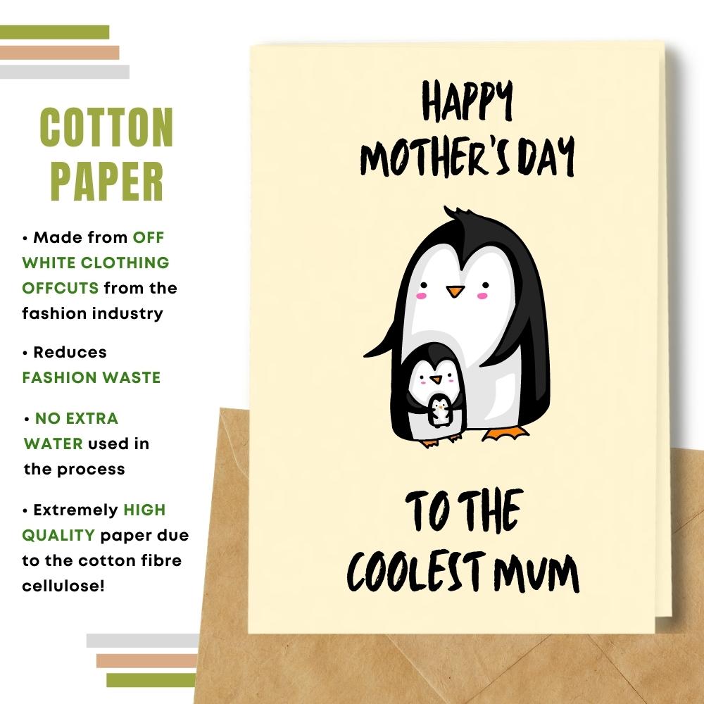 mother&#39;s day card made with cotton pulp