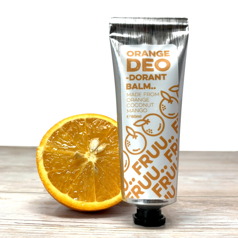 Natural Cream Deodorant, Bicarb Free Deodorant Cream, Orange