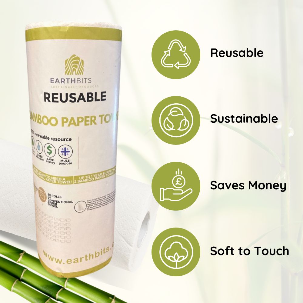 Eco Paper Towel that are Reusable, Sustainable, Saves money, soft to touch and more 
