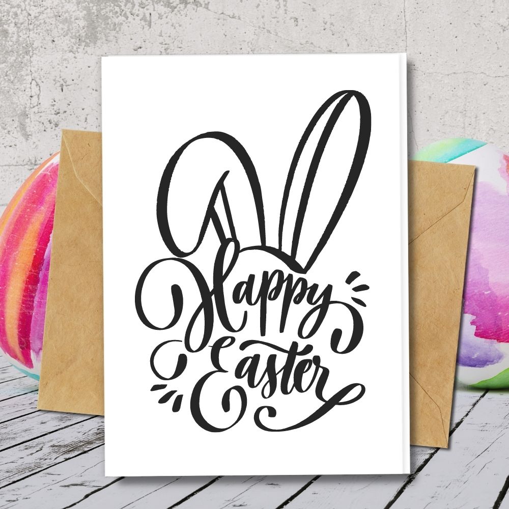 Easter Bunny Ear design for your handmade easter cards made of eco friendly papers