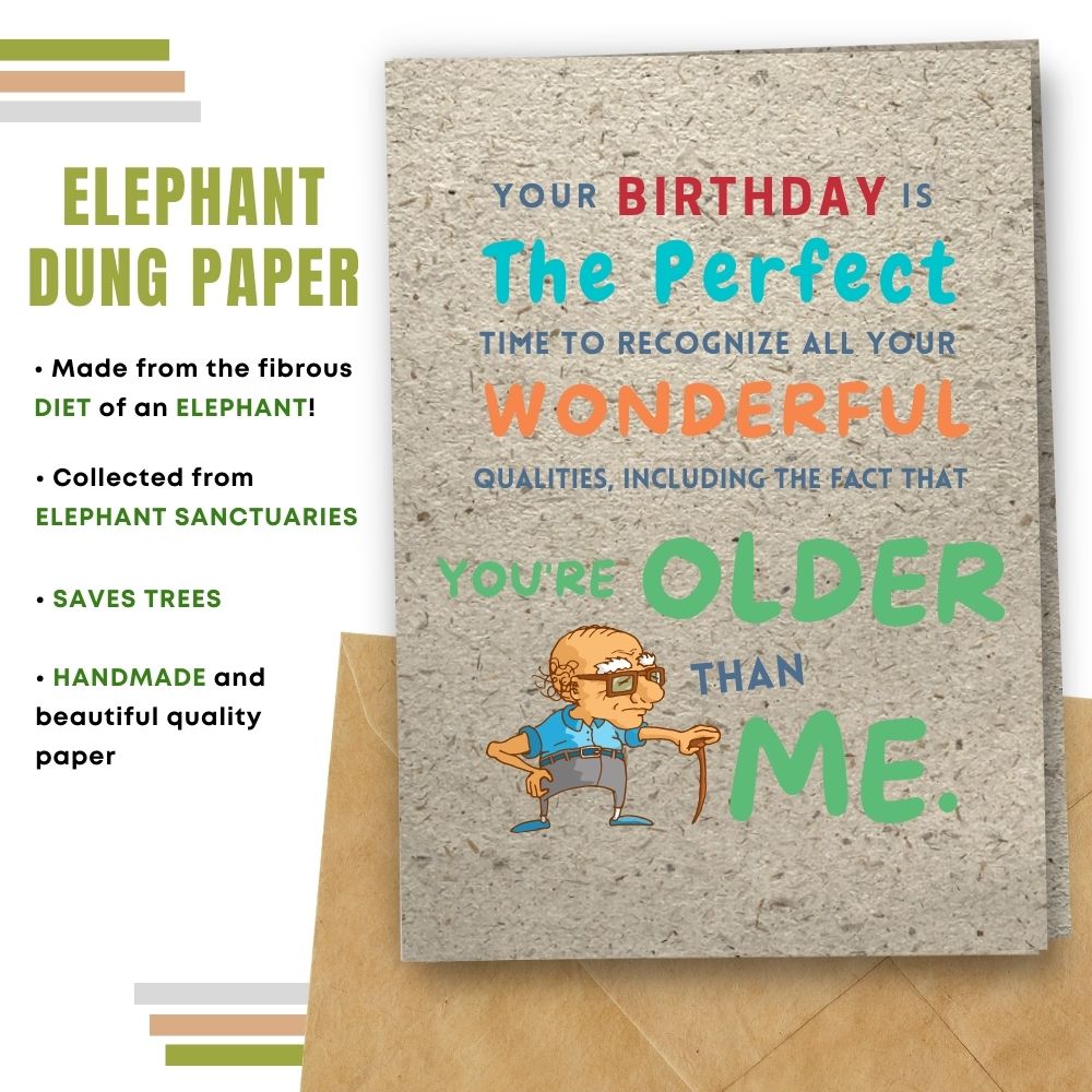 handmade birthday card made with elephant 
