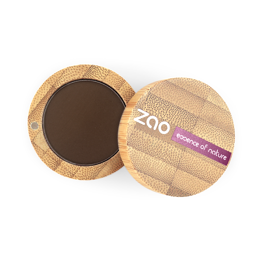 Bamboo Matt Eyeshadow, Dark Brown, 203, Zao Organic Makeup