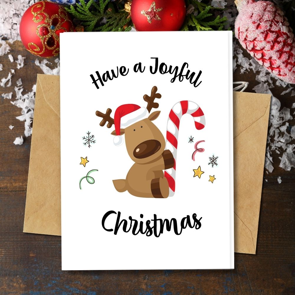 Animal Christmas Cards, Eco friendly Handmade Christmas Cards, Christmas Doggy