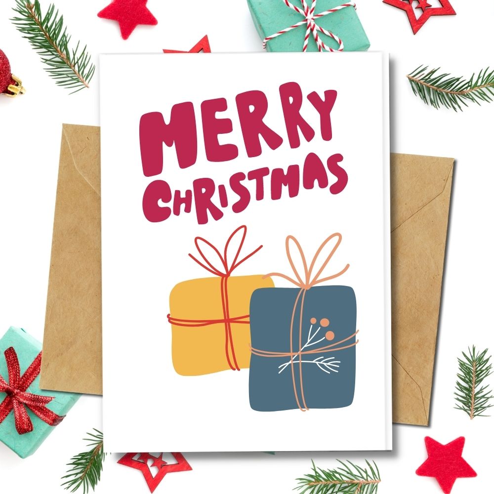 eco friendly handmade christmas cards, cute gifts design of greeting cards