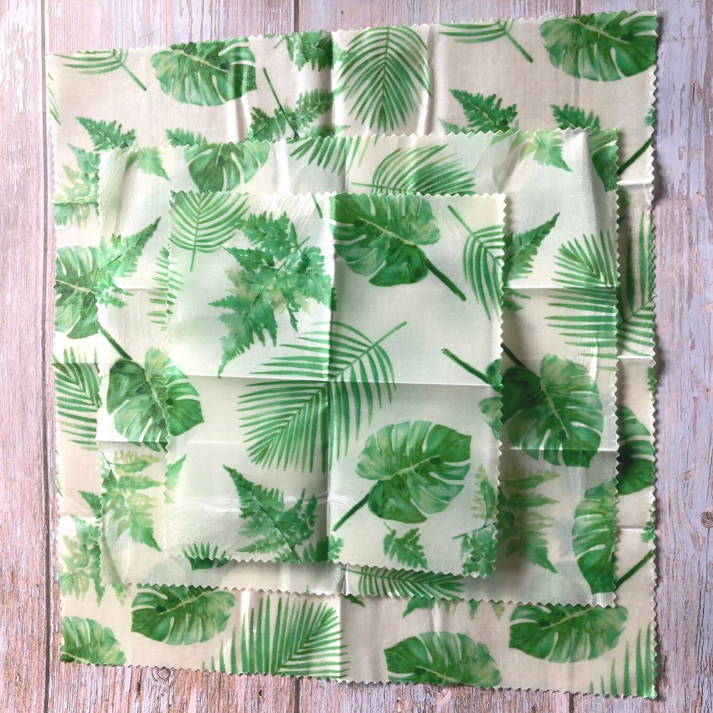 Eco Friendly Food Wrap with Green Leaves design