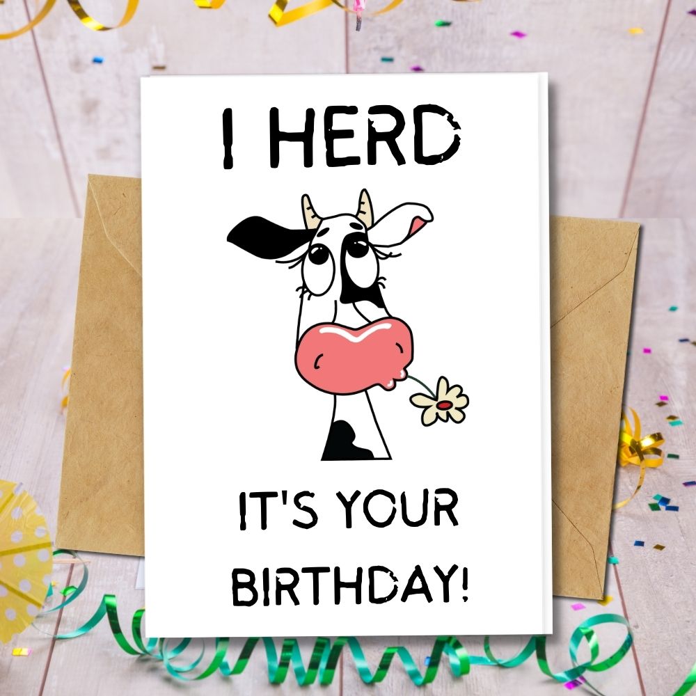 eco friendly handmade birthday card with animal design made of seeded paper, recycled paper and more