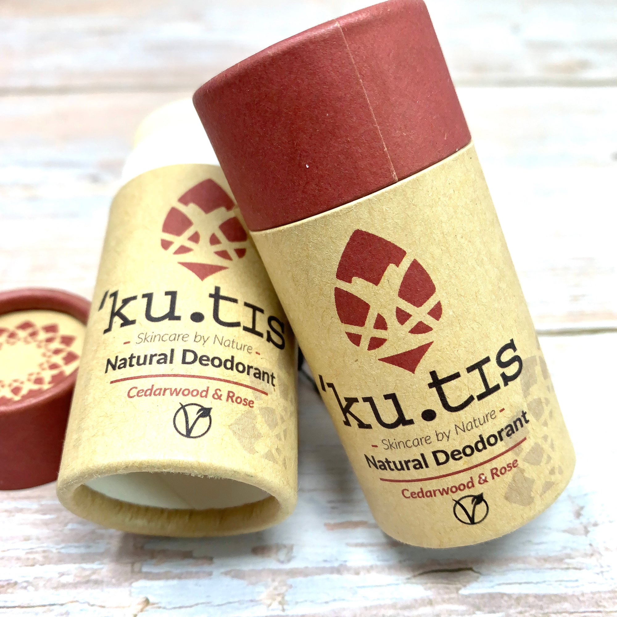 natural deodorants with cedarwood and rose by kutis