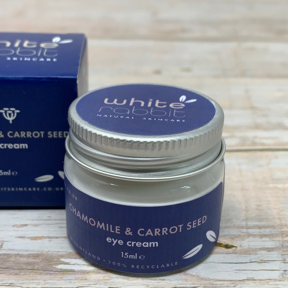 eye cream with chamomile and carrot seeds